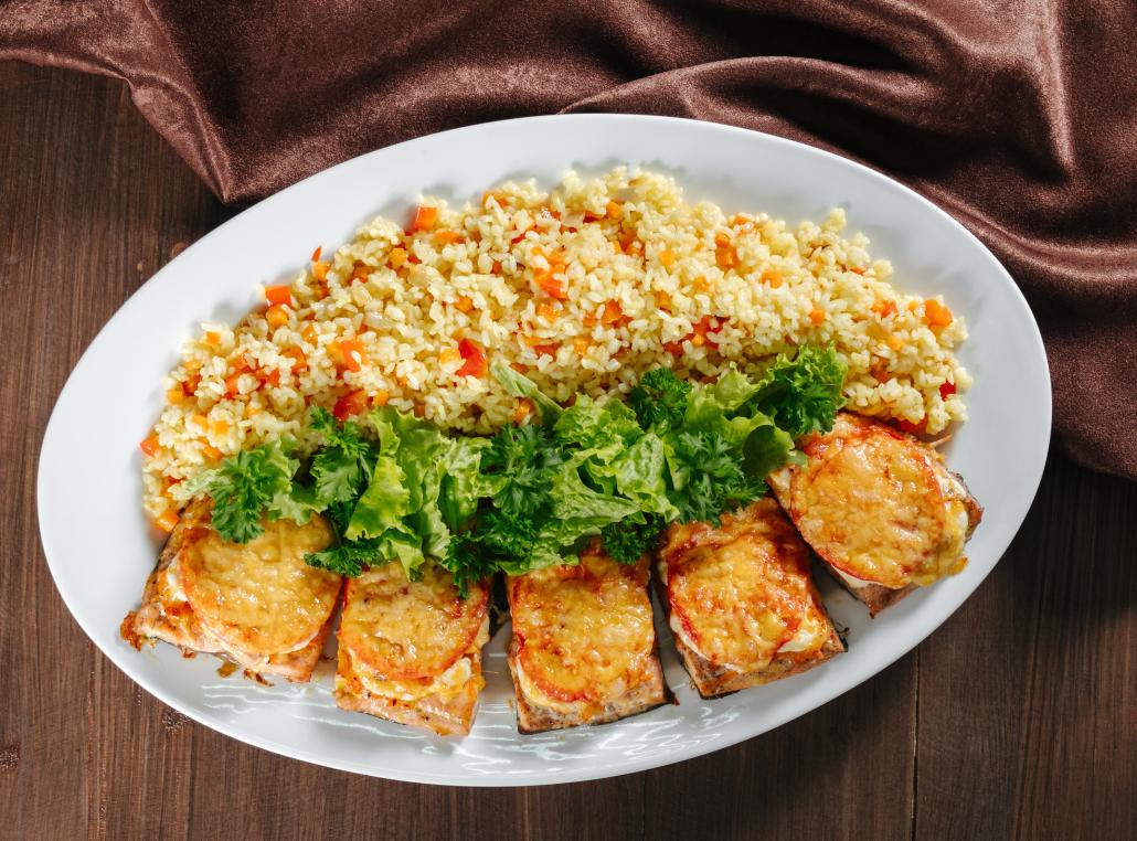 Изображение Филе горбуши с рисом