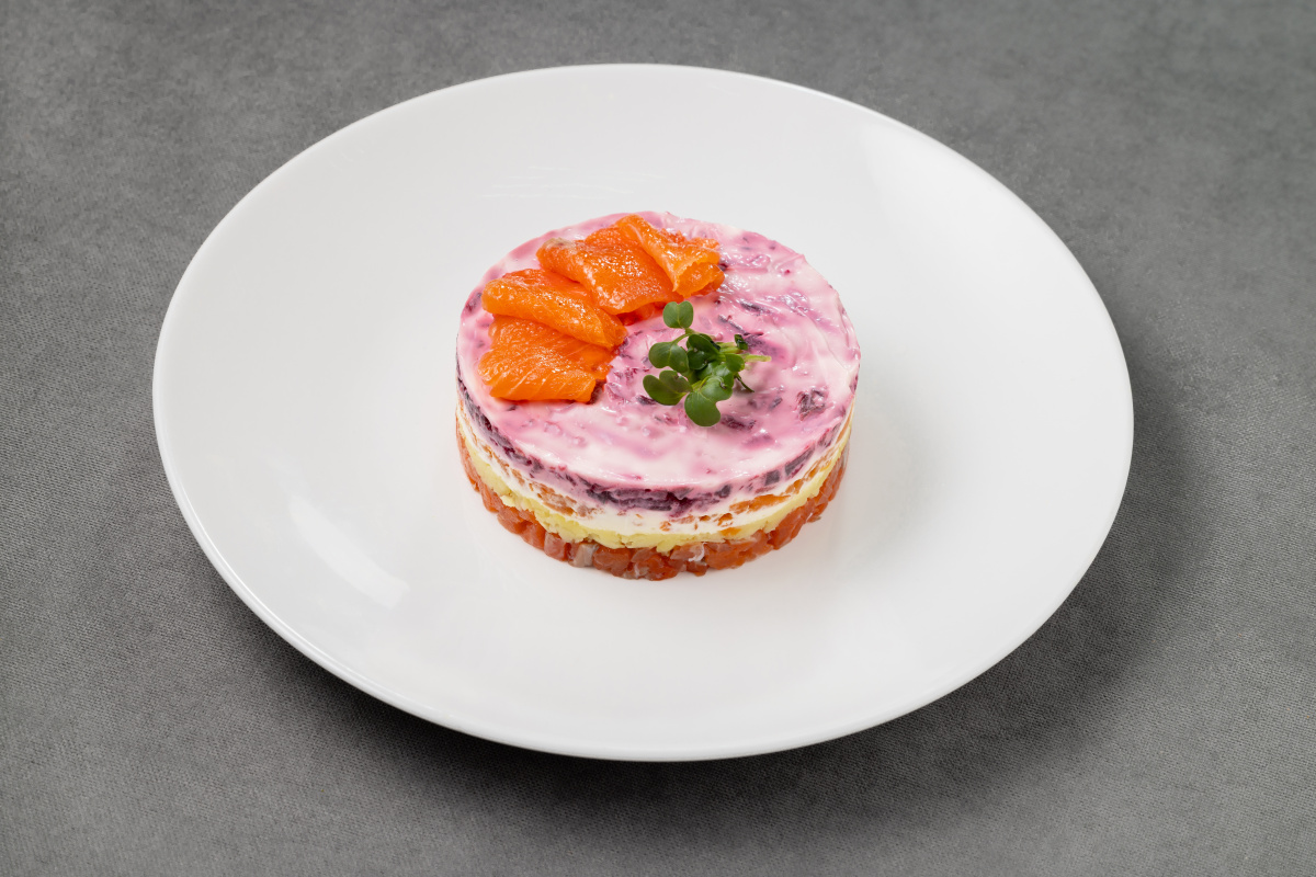 Изображение Салат Сибирская форель под шубой